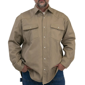 Welding Cotton Waterproof Plus Size Long Sleeve Fr <b>Shirts</b> <b>Flame</b> Resistant Work Unisex Spring Autumn Welders <b>Shirt</b> - Product Image 5