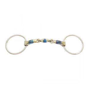 บิตม้าสแตนเลสแบบวงแหวนหลวม ปากสีน้ำเงิน ขนาด 12.5 ซม. - Product Image 2