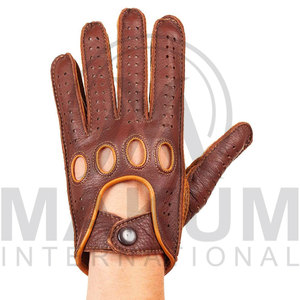 Gants de conduite en cuir à prix abordable, confortables et adaptés à une utilisation en extérieur - Product Image 2
