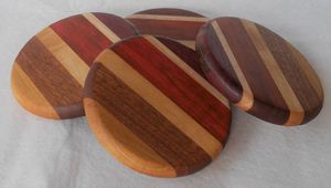 Wholesale Wooden Coasters for <b>Drinks</b> Handmade Tabletop Protective Mats for Coffee Cups Tea Mugs Glasses Restaurant Bar Kitchen - Product Image 2
