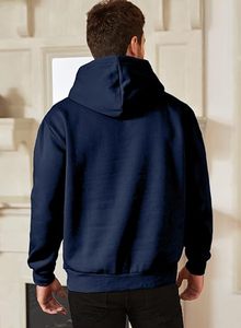 Sudadera con Capucha Personalizada Bordada para Hombre, de Poliéster/Algodón, Cuello en V, Deportiva, Corte Regular, Impermeable, Cortavientos, de Secado Rápido y Ecológica - Product Image 2