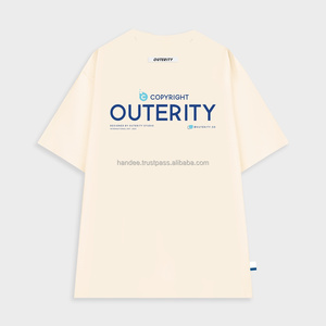 [Al menos 400 uds/Diseño] camisetas de algodón 100% de gran tamaño Unisex profesional entrega rápida ecológica Impresión de logotipo personalizado - Product Image 2