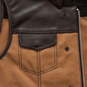 Chaleco de Motociclista de Cuero Premium, Chaleco de Seguridad para Motociclistas, Resistente al Viento, Talla Grande, Impermeable, Pakistán - Product Image 4