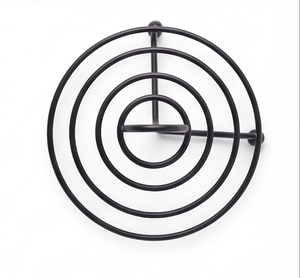Porte-serviettes en papier de qualité supérieure avec revêtement en poudre argentée et base ronde, idéal pour une utilisation sur le comptoir de cuisine moderne et sur table. - Product Image 3