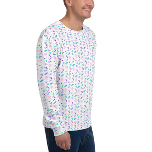 Sweat-shirt à col rond en coton pour homme, coupe classique, avec imprimé motif Z coloré, vêtement décontracté pour l'automne - Product Image 3