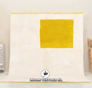 Tapis Beni Ourain marocain unique, fait main, style bohème, Albertina, tapis en laine noué à la main par ITHL - Product Image 1