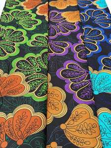 Tissu en coton Ankara imprimé wax africain de Kinshasa de qualité supérieure avec motif tissé à mémoire de forme pour vêtements et confections sur mesure - Product Image 4