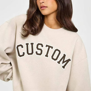 Sudadera Oversize de Cuello Redondo con Hombros Caídos para Mujer, Estilo Marinero, Holgada para Uso Diario, Venta al por Mayor para Marcas de Moda de EE. UU., Reino Unido y Europa - Product Image 2