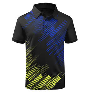 Polo de golf floral sublimé, dernier design, confortable, logo OEM personnalisé imprimé, polos personnalisés pour hommes - Product Image 1