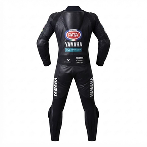 Combinaison de course sur piste professionnelle Zuzuki pour homme / Traje sur mesure en cuir de vache/crocodile avec protection de niveau 2 - Product Image 2