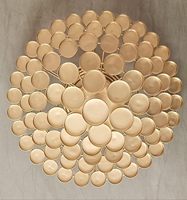 JM INTERNATIONAL Support de Diya Bohème Multi-Niveaux en Fer Doré avec Support au Sol Modèle Jm46000 Décoration d'Intérieur pour Baby Shower et Diwali