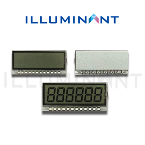 Connecteur de broche d'éclairage personnalisé pour écran LCD monochrome 12 heures TN positif 26,65x8 mm 1/4 Duty Transflectif -30~85 ° C - Product Image 2