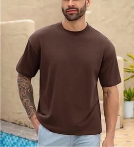 เสื้อยืดโอเวอร์ไซส์ผู้ชาย, โลโก้สั่งทำ, ผ้าฝ้าย 100%, เสื้อยืดไซส์ใหญ่, ทรงหลวม, เสื้อลำลองใส่สบาย - Product Image 1