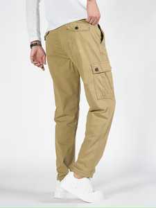 Pantalon Cargo Homme Grande Taille en Coton, Nouvelle Collection, 6 Poches, Coupe Ample, Logo Personnalisé, Vêtement Décontracté pour l'Extérieur - Vente en Gros - Product Image 2