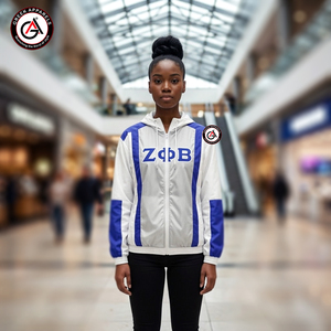Veste de sport vintage imperméable et coupe-vent Zeta Phi Beta pour femmes, idéale pour les sororités et les fraternités - Product Image 4