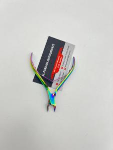 Rainbow Multi Color Professional Cuticle Nipper <b>Tool</b> For Manicure Pedicure Toe <b>Nail</b> Cleaning Custom Jaw Size Stainless Steel - Product Image 3