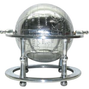 Metal Sculpture Hollow Out <b>Rotation</b> Decorative World <b>Globe</b> the Best Aluminium High Quality Item Hot Selling Gold Color Iron - Product Image 1