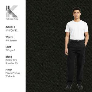 ผ้าฝ้ายแท้ 100% สำหรับผู้ชาย คุณภาพสูง เทคโนโลยีล้ำสมัย เป็นมิตรต่อสิ่งแวดล้อม ผ้าสำหรับตัดเย็บเสื้อผ้าฝ้ายแท้ 100% - Product Image 2