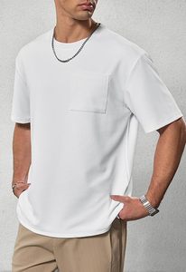 Camiseta 100% Algodón para Hombre, Talla Grande, 240 GSM, Suave, Informal, con Bolsillo, Venta al Por Mayor Directa de Fábrica, OEM - Product Image 4