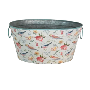 Pots de jardin en zinc imprimés émaillés, vente en gros, jardinières en zinc, pots de fleurs, décoration intérieure et extérieure - Product Image 1