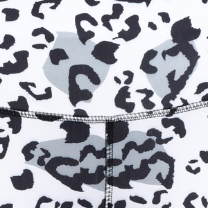 Index High Waist Full Length <b>Leopard</b> <b>Print</b> Yoga <b>Leggings</b> Four-Way Stretch Spandex Polyester Sports Wear - Product Image 5