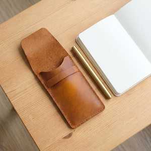 Vintage Full Grain Leather Sunglasses <b>Case</b> Durable Soft Lining <b>Spectacle</b> Protector Bulk Export Quality LGC-0003 - Product Image 3