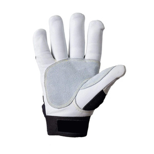 Guantes de Mecánico de Piel de Cabra al por Mayor con Forro de Spandex y Aramida en la Parte Posterior, Resistentes al Calor y a las Chispas, Guantes Duraderos para Jardinería - Product Image 3