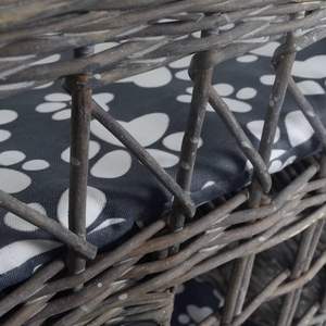 Cuccia per Gatti Leggera e Compatta in Salice Grigio, Arredamento per Animali Domestici - Product Image 5