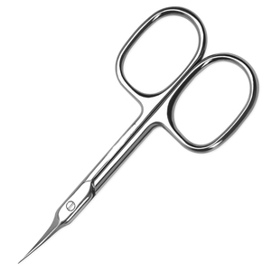 Ciseaux de manucure de qualité supérieure, nouveau produit tendance, à pointe fine, en acier inoxydable courbé, avec poignées en acier - Product Image 1