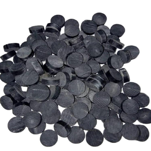 Boutons en corne naturelle faits à la main, écologiques, modernes et personnalisés de haute qualité pour chemises, costumes, manteaux et pardessus pour hommes, couleur noire. - Product Image 1