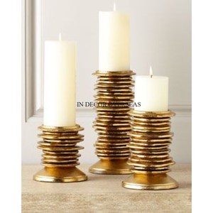Hot Selling Golden Leaf Branch <b>Candlestick</b> <b>Holder</b> for Home Decoration Wedding Centerpiece Durable <b>Brass</b> Metal Candle <b>Holders</b> - Product Image 4