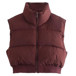 Custom Lightweight <b>Waistcoat</b> Warm Bubble Packable Sleeveless Jacket Plus Size Winter Woman Duck Down Puffer Vest - Product Image 5