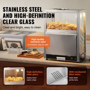 Scaldavivande Commerciale per Nachos da 84.5QT con Controllo Automatico della Temperatura e Base Riscaldante Illuminata - Product Image 5