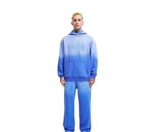 Custom Acid Wash Sublimation Unisex Hooded Heavyweight Tracksuit Distressed <b>Embroidery</b> Sun Faded Zip Sweatsuits Jogger <b>Set</b> - Product Image 6