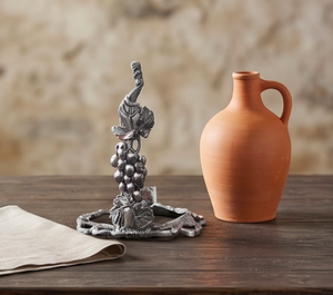 Grapes Design Silver Finished Towel Stand Elegant <b>Bathroom</b> <b>Accessory</b> Perfect For Home Use Kitchen Use And Hotel Use - Product Image 4