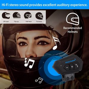 Sistema di Comunicazione Portatile con Cuffie e Altoparlanti Wireless per Casco Moto - Product Image 2