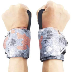 สายรัดข้อมือแบบใหม่สำหรับมืออาชีพ ทำจากนีโอพรีน กันลื่น พร้อมตัวล็อคแบบตะขอและห่วง ทนทาน ผลิตตามสั่ง สำหรับยกน้ำหนักและฟิตเนส - Product Image 1