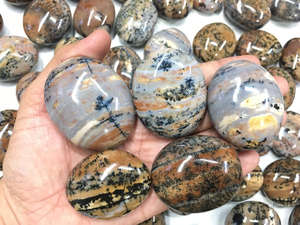 Piedra de Ágata Dendrítica Natural Pulida al por Mayor, Piedra de Palma, Gema Tallada para Feng Shui, Cristal Curativo, Souvenir - Product Image 3