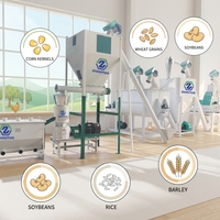 Nouvelle ligne de production d'aliments pour animaux entièrement automatique 2 T/H, usine de fabrication de granulés pour poulets, bovins et lapins, facile à utiliser