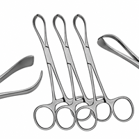 SUAVE SURGICAL INSTRUMENTS Lot de 3 pinces à serviettes Lorna 5,25 po à mâchoires dentelées, kit d'instruments chirurgicaux de qualité allemande, personnalisé CE