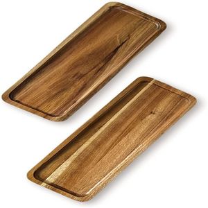 Indian Customized Eco-Friendly Durable Handmade Wooden Serving Tray for Kitchen Dining <b>Table</b> Tea Coffee Snacks <b>Breakfast</b> <b>Bed</b> Use - Product Image 1