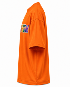 T-shirt Homme Orange à Manches Courtes avec Logo Personnalisé, 100% Coton Jersey, Col Rond, Impression Flocage Lettres sur le Devant, Coupe Décontractée Oversize - Product Image 4