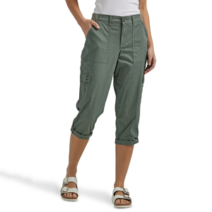 Women Cargo Capri Pants With Lightweight Relaxed Fit <b>3</b>/<b>4</b> Length <b>Trousers</b> <b>Lady</b> Sporty Hiking Cropped Pants Multi-Pocket Pant - Product Image 1