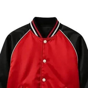 Chaquetas Varsity Personalizadas de Satén, Chaqueta de Béisbol 100% Poliéster Satén / Chaqueta Bomber de Satén - Product Image 4