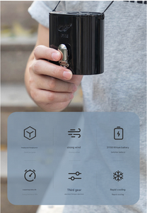 Gongtian F118 Mini Wearable Neck Fan-Battery Powered Outdoor Use <b>Three</b>-Speed Plastic Material - Product Image 2