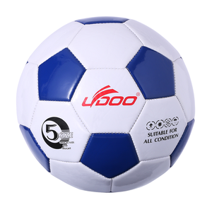 Ballon de football en cuir PVC taille 5, cousu à la machine, pour l'entraînement au football - Product Image 1
