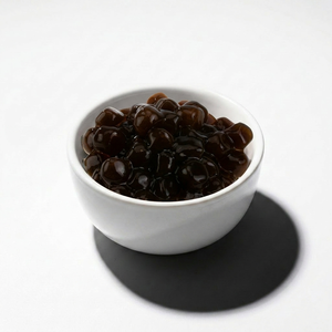 Perlas de tapioca de chocolate hechas en Taiwán para té de burbujas, ingrediente versátil, cobertura consistente, perlas de boba para té con leche - Product Image 1