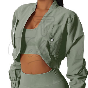 Nuevo Diseño, Chaqueta Corta Transpirable para Mujer, Cortavientos, Conjuntos Deportivos al por Mayor, Chaquetas Cortas de Alta Calidad con Logotipo Impreso para Actividades al Aire Libre - Product Image 6