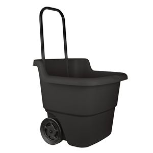 Chariot de jardinage et de pelouse 15 gallons en résine durable à quatre roues, plateforme 20,75"L x 22,5"W x 35,75"H - Product Image 1