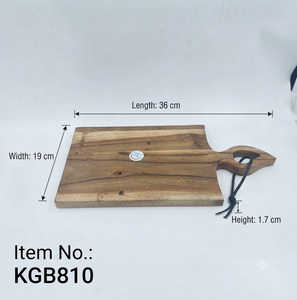 Planche à découper en bois d'acacia avec poignée, planche à découper en bois, plateau de service pour fromage, pour cuisine, restaurant, fournisseur en gros - Product Image 6
